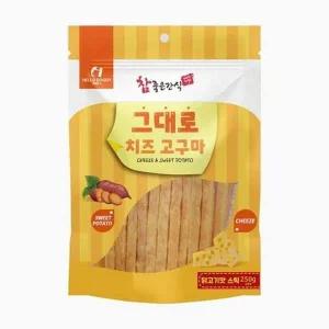 강아지 그대로 치즈 고구마 닭고기맛 스틱 250g X2개