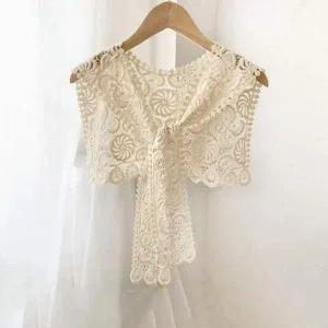 여성 레이스 데일리 숄 어깨 클래식 케이프 머플러 니