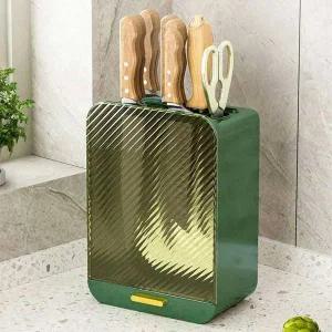 [콩심팥심]주방 물 빠짐 다용도 칼 꽂이 보관대 거치대 칼집 주방칼블럭