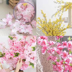 진달래 개나리 벚꽃 봄조화 봄꽃 인테리어 화분 화병 리스 장식 소품 홈데코 3
