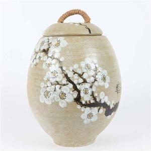 분청 사토 매화 쌀독 20kg