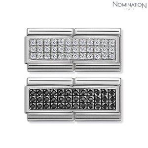 [노미네이션]컴포저블 클래식 더블링크 PAVE 큐빅,실버 330733 (택1)