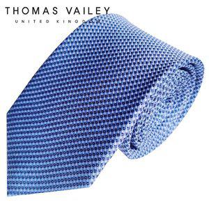 [토마스베일리][THOMAS VAILEY] 토마스베일리 실크넥타이-파핑 블루 7.5cm