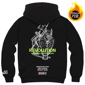 간쓰리 브레이브엔트리 국내생산 기모 후드티