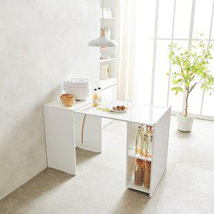 아빌 폴딩 식탁 접이식 확장형 슬라이딩 원룸테이블 신혼가구