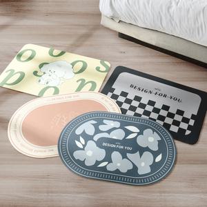 욕실 1 + 1 빨아쓰는 규조토 발매트 욕실 주방 미끄럼방지 현관 발판 4컬러