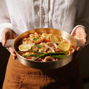 놋담 방짜유기 양손 직화팬