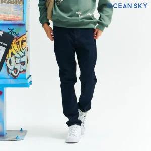 [보리보리/오션스카이]남아 슬림 베기 원워싱 데님 팬츠-CEJB2303B04