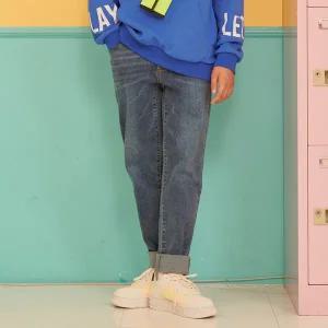 [보리보리/오션스카이]남아 슬림 밴딩 워싱데님Pants