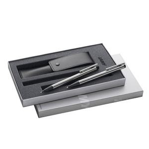 무료각인 : 각인가능_ LAMY 라미 LOGO 105 205 로고 스틸 볼펜 샤프 세트 (1세트)