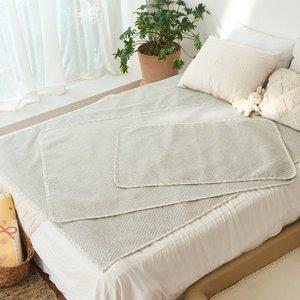 [리에또베이비]논슬립 신생아 순면 방수요 대형 아기침대 방수패드 멜란지리파인