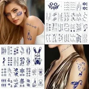 (30장세트)RT02 반영구 리얼 타투 문신스티커 안지워지는 레터링 방수 타투스티커