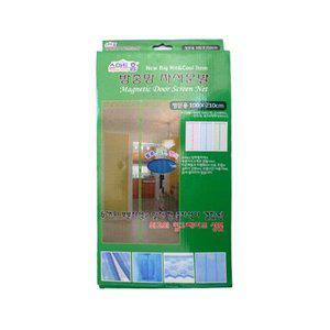 갤러리아 제이오마켓 홈 방충망자석문발 100x210 방문용 핑크 간편한 설치