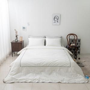 [롯데백화점]리눔 미샤 고급 순면 혼수 예단 차렵이불 베개 세트Q