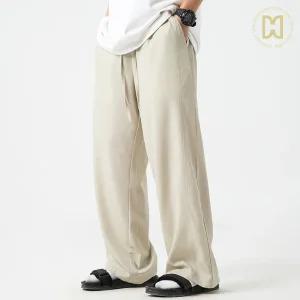 코디코치 하늘 팬츠 아이스 와이드 냉장고 스판 밴딩 통 일자 바지