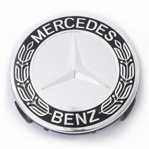 벤츠 휠캡 클립형 75mm 오리지널 블랙