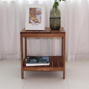 [라일리] Rly 우디 고무나무원목 다용도 2단 500 수납선반장