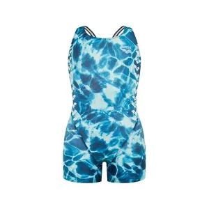 [아레나수영복] 팀네이처 아동 2부 반신 레이서백 (끈주머니증정) (A4FG1GL09 BLU)