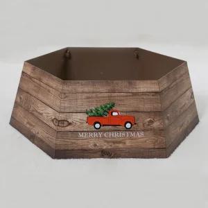 크리스마스 트리 하단 다리 스커트 커버 덮개 브라운카 84x25cm (180-250cm 용) 장식 소품 용품 데코