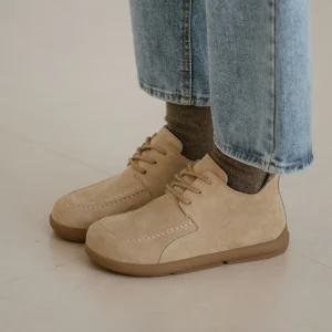 SOVO 커뮤즈 소가죽 퍼안감 단화 2cm