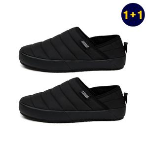 터치그라운드 봄버슬라이드블랙 원+원 방한화 여성 남성 남자 방한화 신발