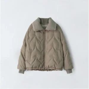 [롯데백화점]앤클라인 울캐시 니트 카라 구스 패딩 8G4DH4010