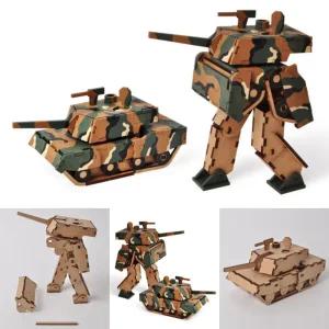 영공방 변신로봇 K1전차 목재조립 입체퍼즐 3D 밀리터리 우드 프라모델 만들기 YM172