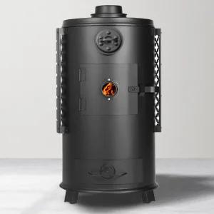 Allcook 고구마통 안전망 내열유리장착 화목난로 30형 럭셔리형/나무난로 장작난로 소각난로 드럼통난로