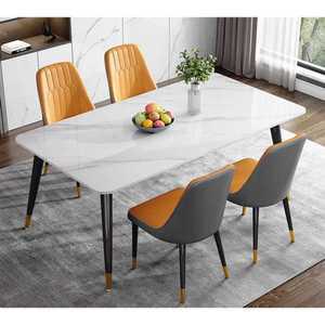 4인 세라믹 식탁세트 의자 대리석 모던 1200 유광 무광회색)12mm테이블+의자4개130x70