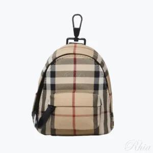 버버리 체크 미니 캔버스 백팩 키링 8084110 카바스 백