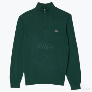 라코스테 클래식 핏 집 스웨터 AH1980 YZP 하프 집업 니트