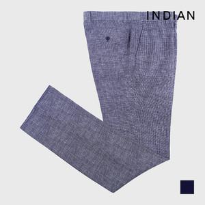[INDIAN] 미니체크 프린트 베이직 바지_MITDLXM4131