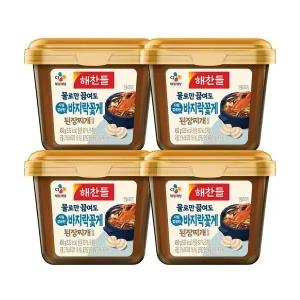 [CJ제일제당][CJ]해찬들 물로만 끓여도 시원깔끔한 바지락꽃게 된장찌개양념 450g x4개..[35018095]