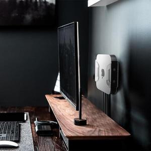 애플 호환 맥 미니 2012-2023 M2 M1 용 벽 브래킷 스탠드, 후면 장착 하단 액세서리, 데스크탑 랙 아래