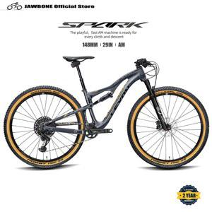 LEXON 풀 서스펜션 SPARK 올 산악 자전거 프레임 29ER AM 부스트 148MM MTB 트라이얼 카본 DNM 쇼크 27.5