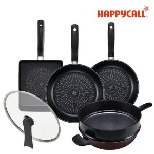[해피콜] HC해피콜 스텔라 다이아몬드 IH프라이팬 6종세트