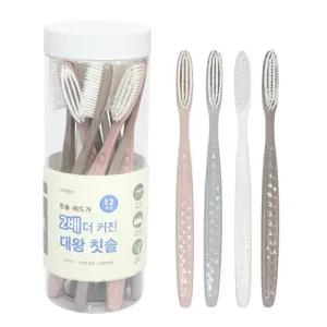 대왕칫솔 왕칫솔 12P 세트 초미세 이중미세모 큰헤드 넓은