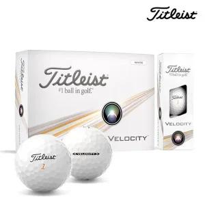 [타이틀리스트] 정품 2024 VELOCITY 벨로시티 2피스 12구 골프볼 화이트