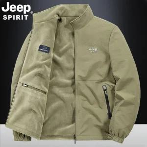 JEEP SPIRIT 가을 겨울 남성 캐주얼 재킷 양면 스탠드 칼라 재킷