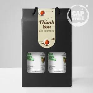 [캡스톤] 디카페인 헤이즐넛 콜드브루 더치커피 선물세트 1L+1L