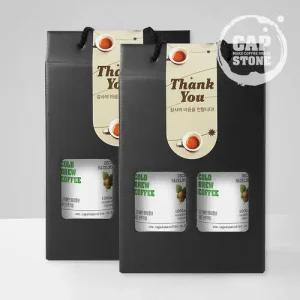 [캡스톤] 디카페인 헤이즐넛 콜드브루 더치커피 선물세트 2병*2박스