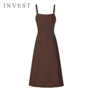 [인베스트] 스티치 라인 슬리브리스 원피스_IN5F1OP3061