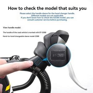 AEF6-자전거 기어 시프트 브레이크 레버 브래킷 커버 Shimano ST2300/3400 용 실리콘 도로 자전거 핸들 슬