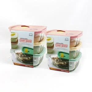 [너만아는잡화점]락앤락 오븐글라스 햇쌀밥용기 320ml 3개세트 x 2개