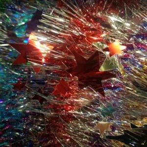 큰별모루 크리스마스 추리 장식줄 반짝이줄 낱개