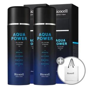 리코셀 퍼펙트 맨 아쿠아 파워 5in1 올인원 에센스 150ml 2개 / 주름개선+미백 쇼핑백