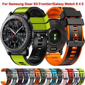 삼성 기어 S3 프론티어 스트랩, 갤럭시 워치 6, 5/4, 액티브 2, 46mm 팔찌, 5 프로용, 45mm, 22mm,