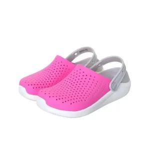 [크록스]크록스 세이브존05 키즈 라이트라이드 클로그 일렉트릭핑크 205964-6Q