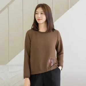 엄마옷 마담4060 엠스퀘어밴딩티셔츠 중년여성 데일리룩 -ZTE2509029-