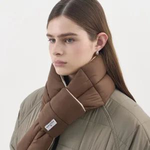 [25신상] 노티카 컴포터블 투톤 패딩 머플러